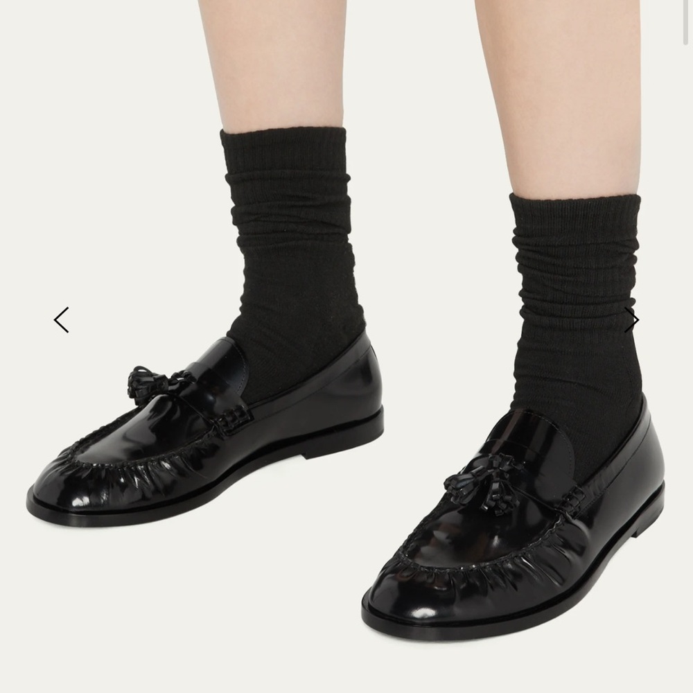 The Row Tassel Leather Loafer